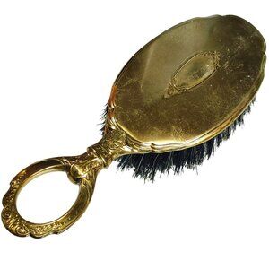 Saart Brothers Antique Hand Brush Empire Art Gold Natural Bristles Wood Bronze